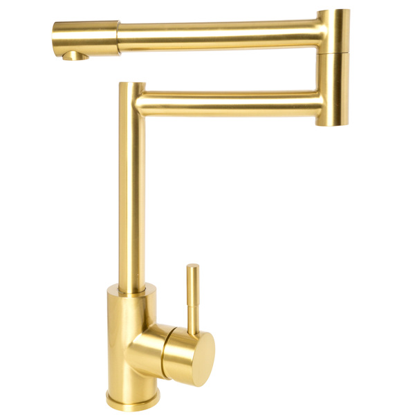 Torneira De Cozinha Em Aço Inoxidável 304 Dourada Willhome Wh