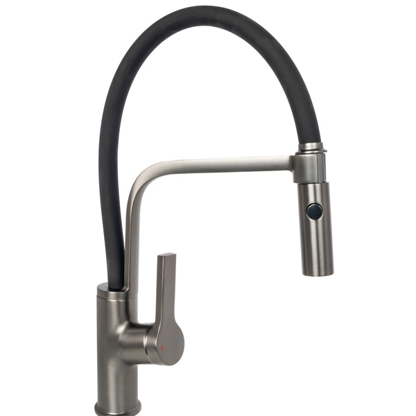 Torneira De Cozinha Em Aço Inoxidável 304 Preta Willhome Wh12