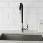 Torneira de Cozinha Gourmet Bancada Flexível Aço Inox