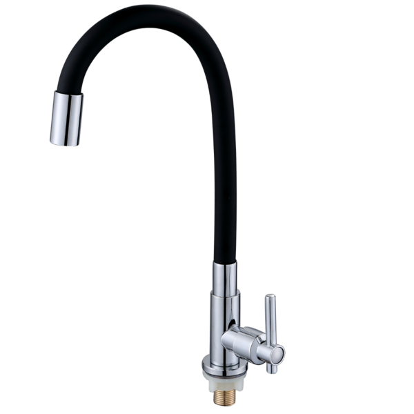 Torneira de Cozinha Gourmet Bancada Flexível Aço Inox