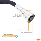 Torneira De Cozinha Gourmet De Mesa Revestida Em Silicone Pre