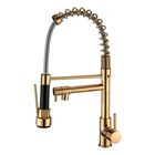 Torneira De Cozinha Gourmet Dourada Luxo Monocomando Inox