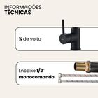 Torneira de Cozinha Gourmet Luxo  Monocomando Bancada Flexíve