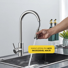 Torneira De Cozinha Gourmet Misturador Monocomando 360º De Ba