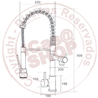 Torneira de Cozinha Gourmet Misturador Monocomando 55cm Premi