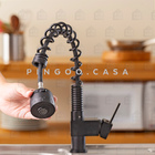 Torneira De Cozinha Gourmet Misturador Monocomando Extensível