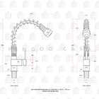 Torneira De Cozinha Gourmet Misturador Monocomando Extensível