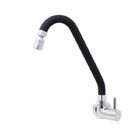 Torneira De Cozinha Gourmet Preta Parede Bica Móvel Com Areja