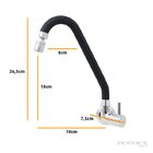 Torneira De Cozinha Gourmet Preta Parede Bica Móvel Com Areja