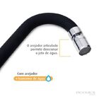 Torneira De Cozinha Gourmet Preta Parede Bica Móvel Com Areja