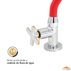 Torneira De Cozinha Gourmet Vermelho Para Mesa Bica Móvel Ino