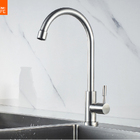 torneira de cozinha mesa bancada 1/4 de volta aço inox 304 fu