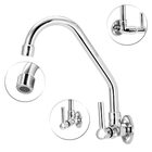 Torneira De Cozinha Metal Bica Movel Luxo De Parede 1/4v Del