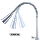 Torneira De Cozinha Monocomando Acabamento Cromado Cone