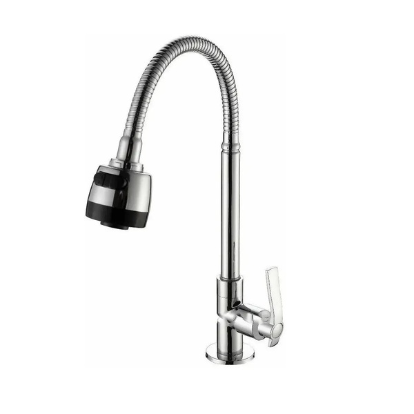 Torneira De Cozinha Monocomando Bancada Cromo Flexivel  Chuve