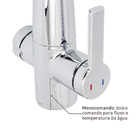 Torneira de Cozinha Monocomando com Filtro Mesa Vitalis Docol