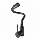Torneira De Cozinha Monocomando De Mesa Bica Flexível Preto