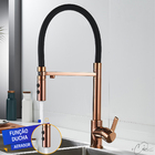 Torneira de Cozinha Monocomando Flexível com Saída de Água Fi