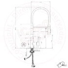 Torneira de Cozinha Monocomando Flexível com Saída de Água Fi
