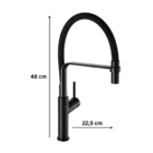 Torneira De Cozinha Monocomando Gourmet Black Matte