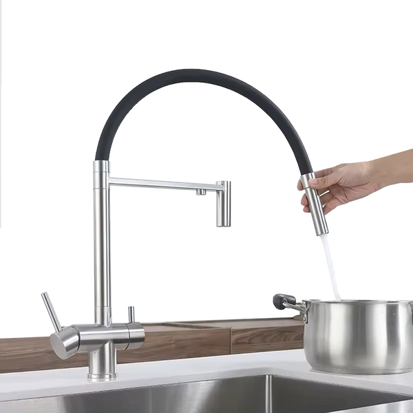 Torneira De Cozinha Monocomando Misturador Flexível Com Supor