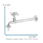 Torneira De Cozinha Oliveira 1158 C-31 De Parede Fixa Com Bic