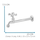 Torneira De Cozinha Oliveira 1159 C-33 De Parede Fixa Com Are