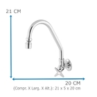Torneira De Cozinha Oliveira 1167 3/4 C-23 1/4 De Volta Com B