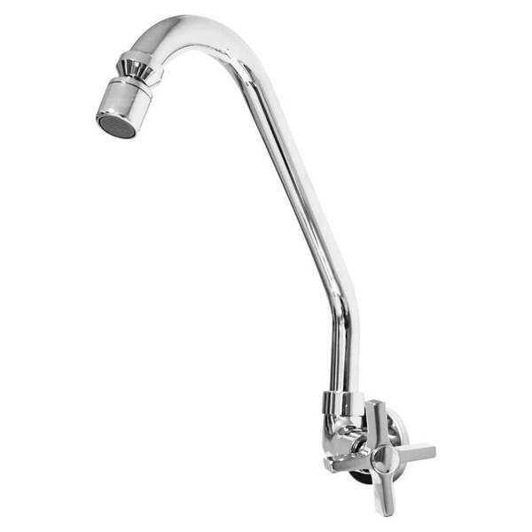 Torneira De Cozinha Parede Bica Móvel Cruzeta Quadrada 3322