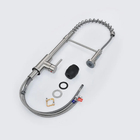 Torneira De Cozinha Spray Misturador Monocomando Prata 9109c