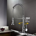 Torneira De Cozinha Spray Misturador Monocomando Prata 9109c