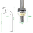 Torneira De Cuba E Lavatório Slim Metal Cromado Luxo