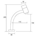 Torneira De Cuba Lavatório Banheiro Lavabo Pia Gold Dourado Q