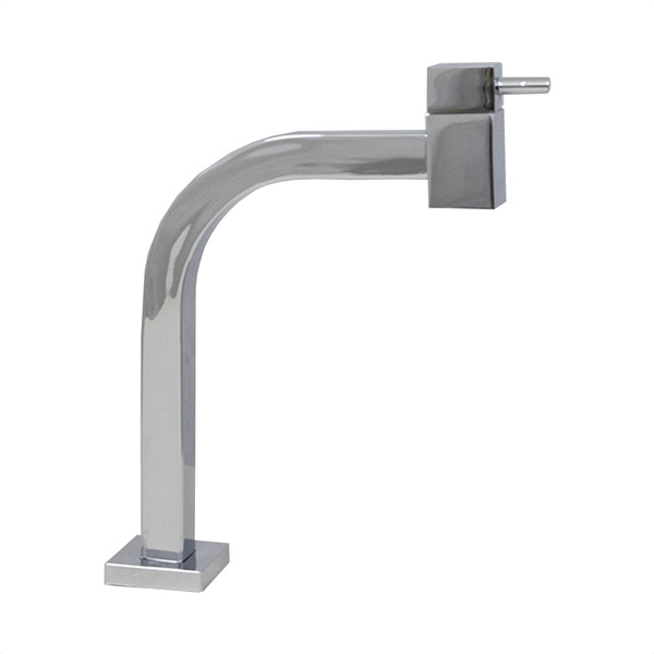 Torneira De Cuba Quadrada Link 90° Baixa Mesa Cromada 1199