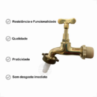 Torneira De Jardim - 1128 - Amarelo - C20