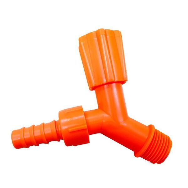 Torneira De Jardim 1/2 Áreas Externas Laranja Neon