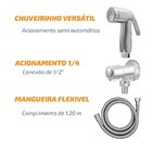 Torneira De Jardim 1/4 De Volta Com Bico Para Mangueira Model