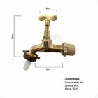 Torneira De Jardim Amarela 1/2 Por 3/4 1128 Casagrande Mundia