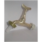 Torneira De Jardim Amarela Longa 1/2" Com Redução Para 3/4"