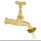 Torneira De Jardim Amarela Longa 1/2" Com Redução Para 3/4"