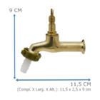 Torneira de Jardim Amarelo (C20) para Áreas Públicas - CasaGr
