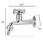 Torneira De Jardim Luxo 1/2 Por 3/4 C62