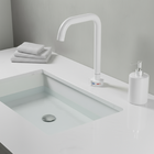 Torneira de Lavatório Branca Luxo Clean com Misturador