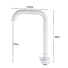 Torneira de Lavatório Branca Luxo Clean com Misturador