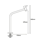 Torneira de Lavatório com Bica Alta Cromada Flow Royal
