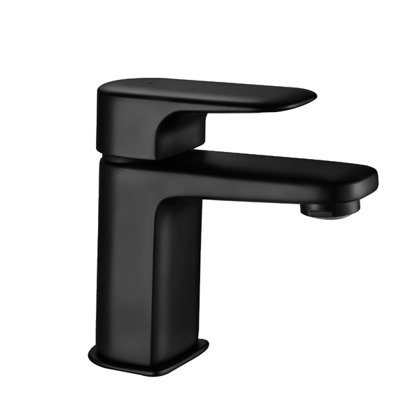 Torneira para Banheiro com Bica Fixa Baixa Preta Remix Sensea