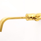 Torneira De Lavatório Parede Dourado 1/4 De Volta Samer Metais