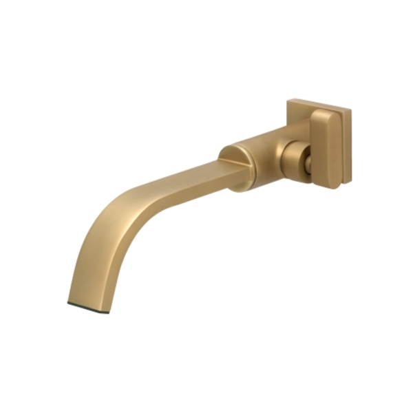 Torneira De Lavatório Parede Dourado Fosco - Dom