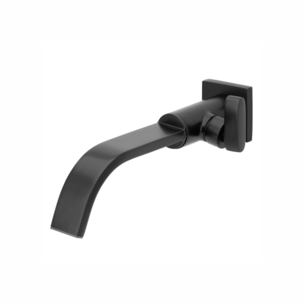 Torneira De Lavatório Parede Preto Fosco - Dom