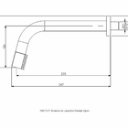 Torneira De Lavatório Parede Preto Fosco - Open